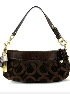 CoachCoach Madison Op Art Brown 12950 Small Hobo Handbag